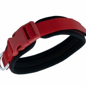 Doggie Havalı Dokumadan El Yapımı Köpek Boyun Tasması 2x35-45cm - Red