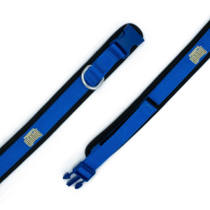 Doggie Havalı Dokumadan El Yapımı Köpek Boyun Tasması 2x35-45cm - Royal Blue