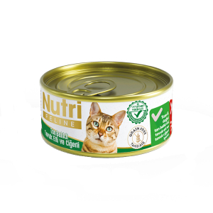 NUTRI FELINE TON BALIKLI TAVUK ETİ VE CİĞERLİ 85 GR