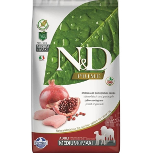 N&D Prime Tavuklu ve Narlı Orta ve Büyük Irk Yetişkin Köpek Maması 12 Kg