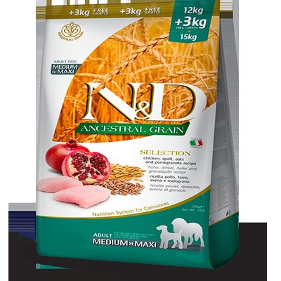 CHICKEN & POMEGRANATE ADULT MEDIUM & MAXI 12KG