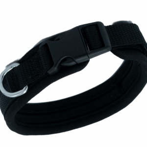 Doggie Havalı Dokumadan El Yapımı Köpek Boyun Tasması 1,5x30-40cm - Black