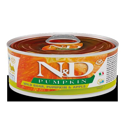 BOAR, PUMPKIN & APPLE ADULT MINI WET FOOD 140GR
