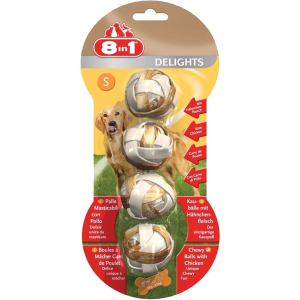 8in1 Delights Bones Chicken Balls XS 4'lü