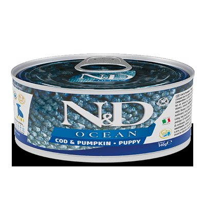 COD & PUMPKIN PUPPY MINI WET FOOD 140GR