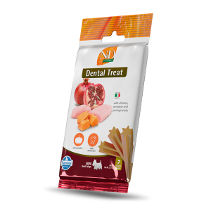 N&D PUMPKIN DENTAL TREAT CHICKEN  MINI ADULT DOG 60 GR