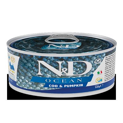 COD & PUMPKIN ADULT MINI WET FOOD 140GR