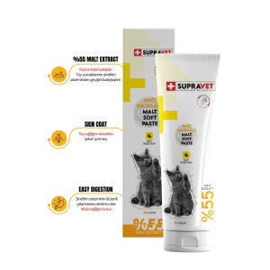 SUPRAVET Anti-Hairball Malt Kedi Macunu 100 Gr Tüy Yumağı Engelleyici ( Extra Malt ) SUP005