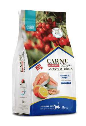 Carni Life Cranberry Ancestral Grain Kedi Somon & Portakal Kısırlaştırılmış 5 Kg