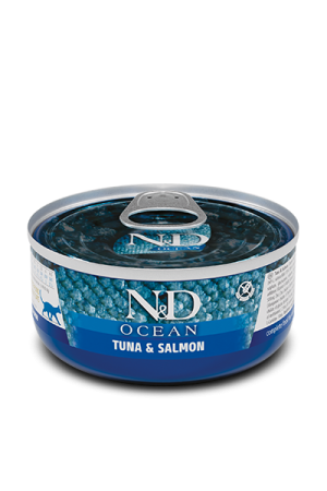 N&D Tuna & Salmon Adult wet food 70Gr