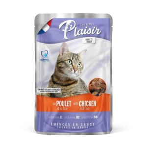 Plaisir Tavuklu Ciğerli Pouch Kedi Konservesi 100 Gr