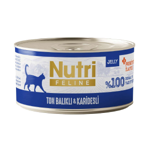 Nutri Feline Ton Balıklı ve Karidesli Tahılsız Yetişkin Kedi Konservesi 70 gr
