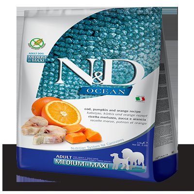 COD, PUMPKIN & ORANGE ADULT MEDIUM & MAXI 12KG