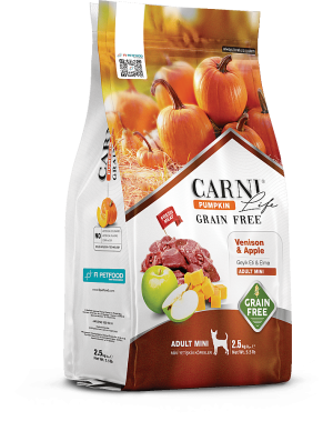 Carni Life Pumpkin Tahılsız Köpek Geyik & Elma Yetişkin Mini 2.5 Kg