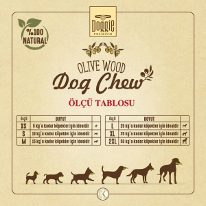 Doggie Doğal Zeytin Ağacı Çiğneme Oyuncağı XL