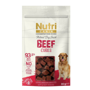 Nutri Canin %93,5 Sığır Etli Tahılsız Küp Köpek Ödül Maması 80gr
