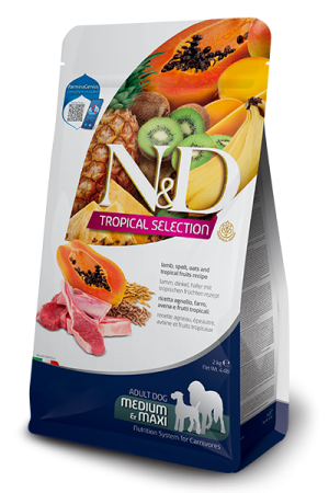 N&D Dog Tropical Selection Lamb Adult Med/Max 10 Kg