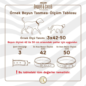 Doggie Konforlu Gerçek Deriden El Yapımı Köpek Boyun Tasması 1,5x20-25cm - Red