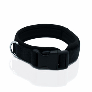 Doggie Havalı Dokumadan El Yapımı Köpek Boyun Tasması 2x35-45cm - Black