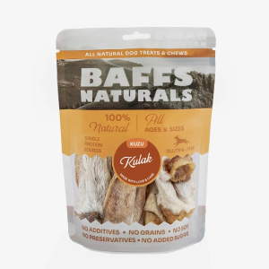 Baffs Naturals Kuzu Kulak Tüylü %100 Doğal Çiğnemelik Köpek Ödül Maması 100 gr