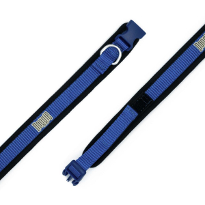 Doggie Havalı Dokumadan El Yapımı Köpek Boyun Tasması 1,5x30-40cm - Royal Blue