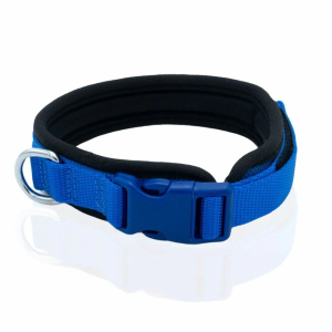 Doggie Havalı Dokumadan El Yapımı Köpek Boyun Tasması 2,5x40-50cm - Royal Blue