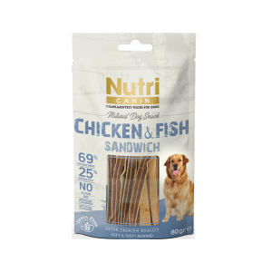 NUTRI CANIN CHICKEN&FİSH SANDWICH 80 GR