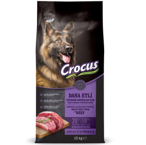 Crocus Biftekli Pirinçli Yetişkin Köpek Maması 15 Kg