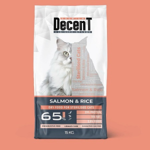 DECENT Sterilised Urinary Care Somonlu Pirinçli Kısırlaştırılmış Kedi Maması 15 Kg