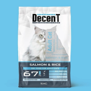 DECENT Sensitive Cat Somonlu Pirinçli Kedi Maması 15 Kg