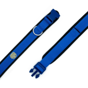 Doggie Havalı Dokumadan El Yapımı Köpek Boyun Tasması 2,5x40-50cm - Royal Blue