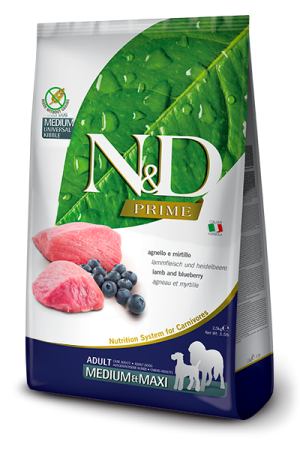 N&D PRİME Lamb & Blueberry Adult Medium & Maxi Köpek Maması 12Kg