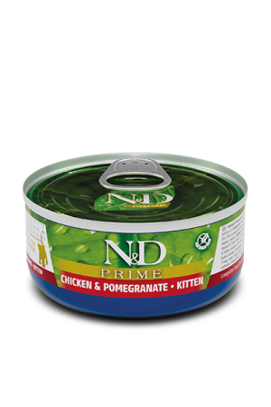 N&D Chicken & Pomegranate Kitten wet Food 70Gr