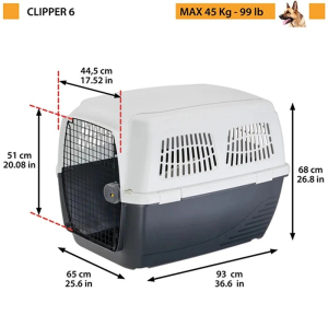 Ferplast Clipper 6 Plus Kedi Köpek Taşıma Kafesi 93x65x68cm