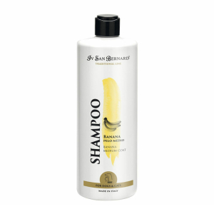 IV SAN BERNARD Banana Shampoo Medium Hair - Orta Uzunluktaki Kürke Sahip Kedi ve Köpekler İçin Muzlu Şampuan 500 ML
