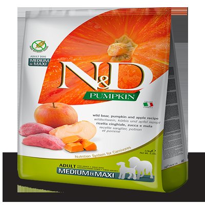 BOAR & APPLE ADULT MEDIUM & MAXI 2.5KG