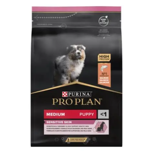 Pro Plan Puppy Medium Sensitive Skin Somonlu Köpek Maması 3 kg