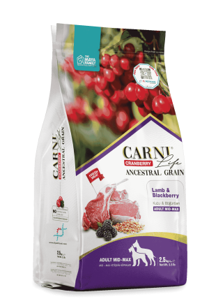 Carni Life Cranberry Ancestral Grain Köpek Kuzu & Böğürtlen Yetişkin Medium & Maxi 2.5 Kg